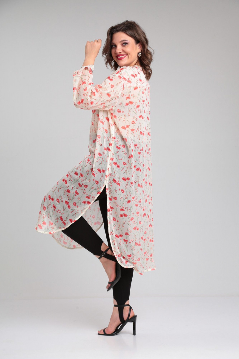 Блузы Avenue Fashion 0329 молоко_маки