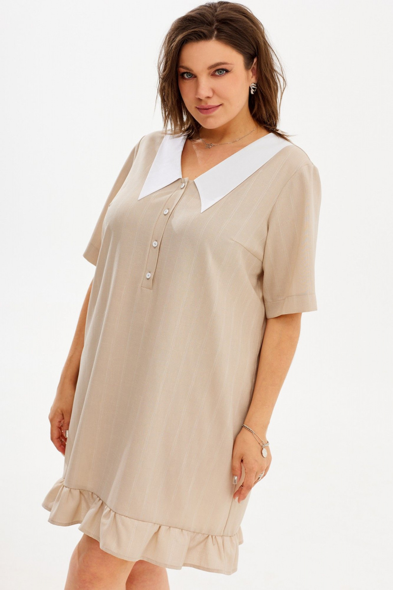 Платья BegiModa 1038 кофейный
