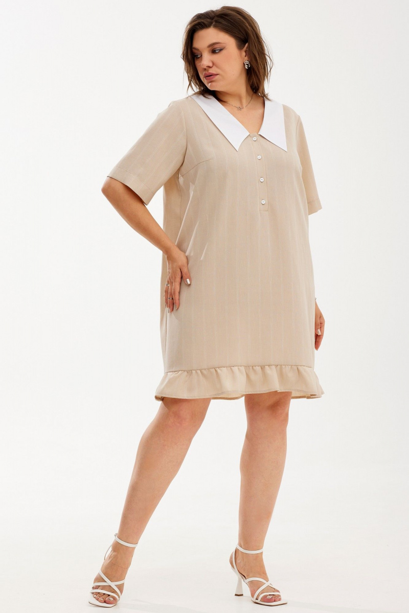 Платья BegiModa 1038 кофейный