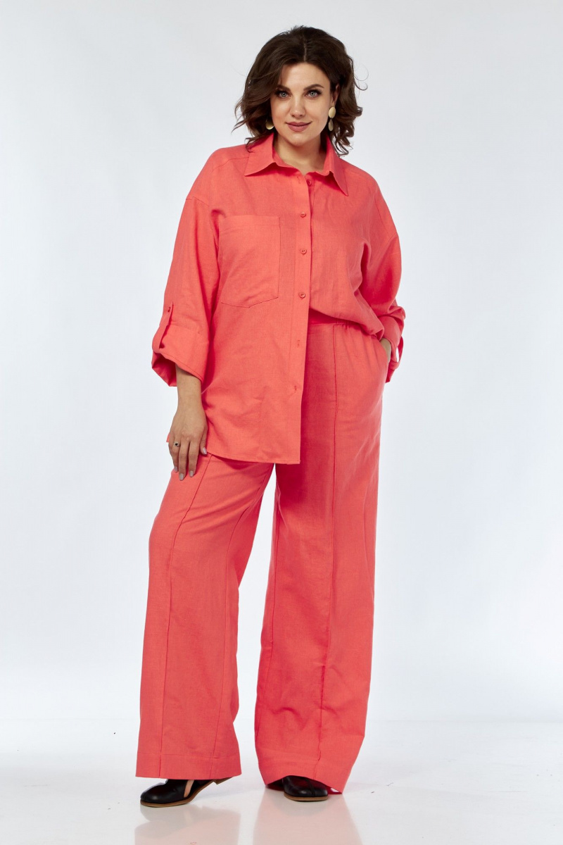 Брючный комплект AVA fashion М-066.01 коралловый