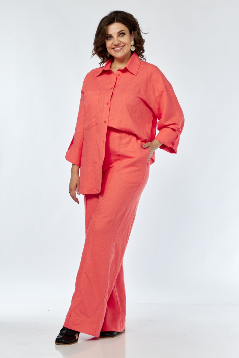 Брючный комплект AVA fashion М-066.01 коралловый