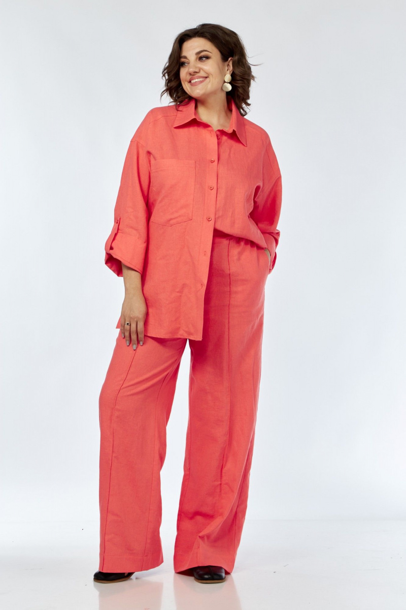 Брючный комплект AVA fashion М-066.01 коралловый