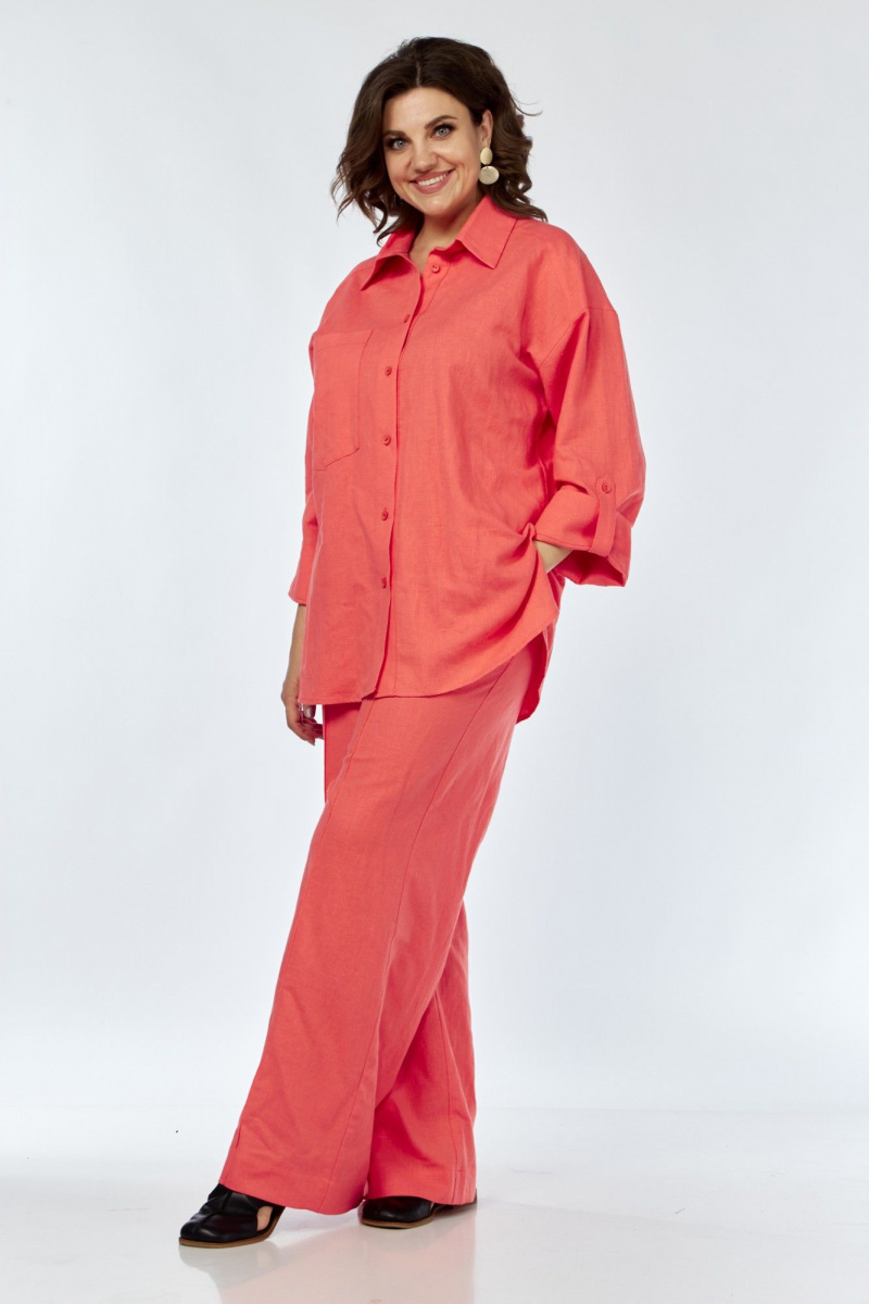 Брючный комплект AVA fashion М-066.01 коралловый