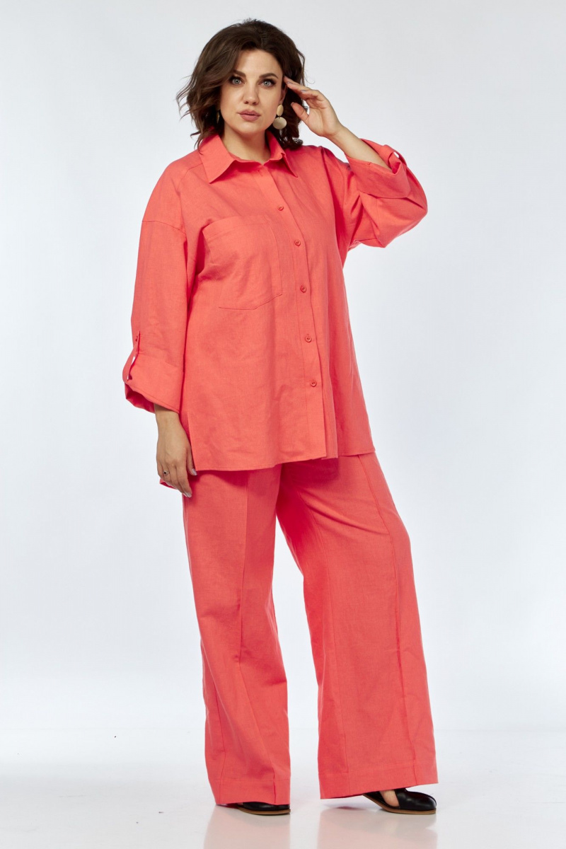Брючный комплект AVA fashion М-066.01 коралловый