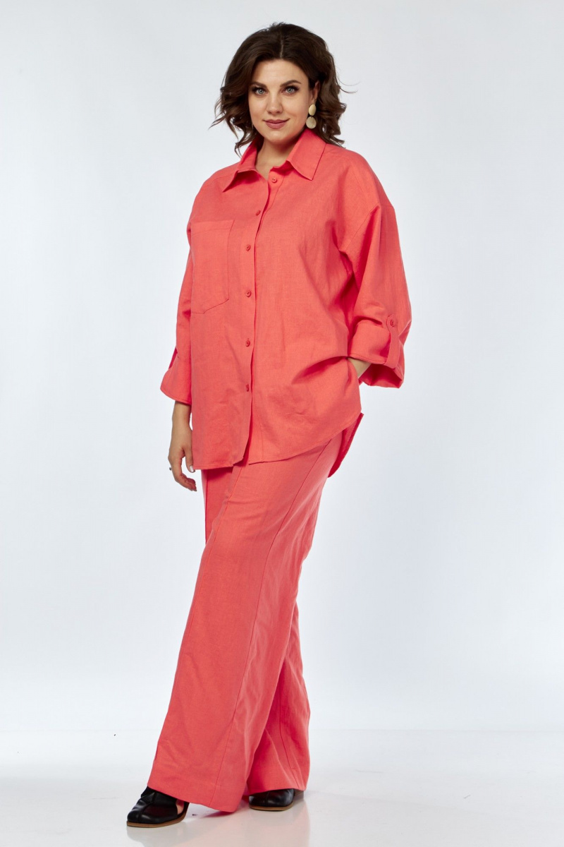 Брючный комплект AVA fashion М-066.01 коралловый