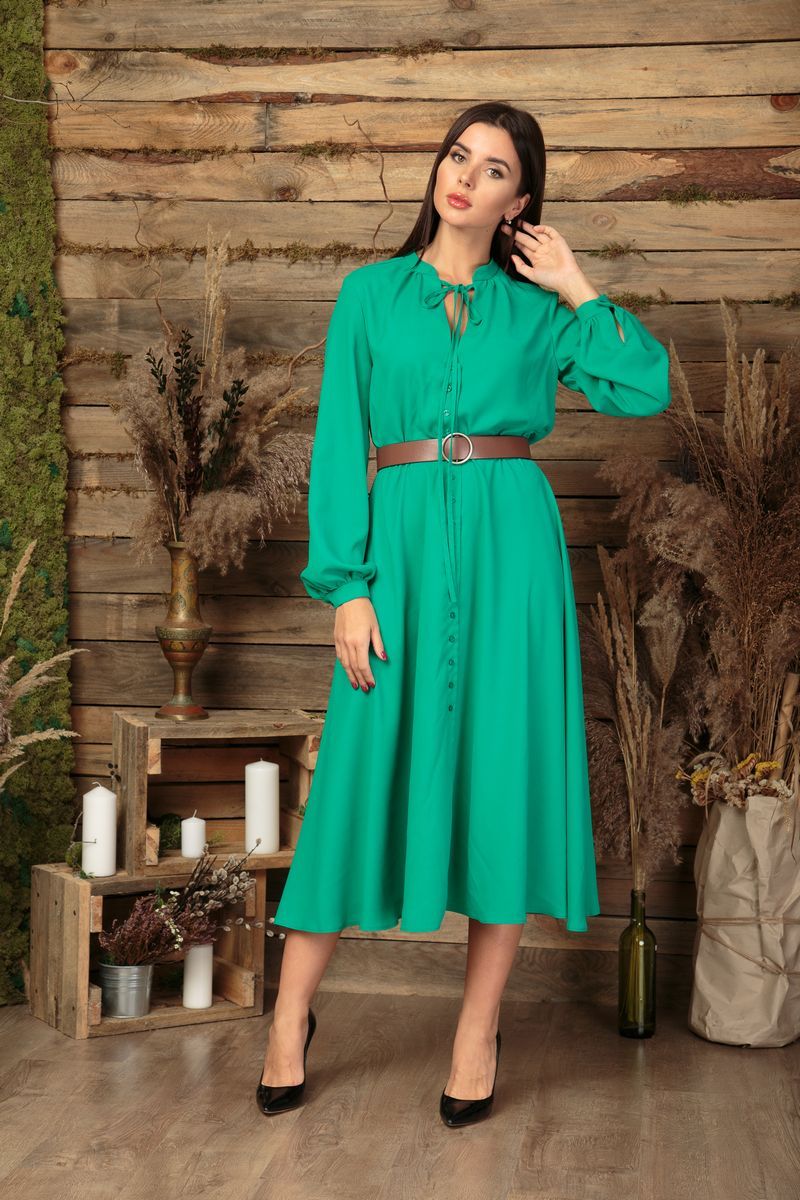 Платье Anastasia 503 зеленый