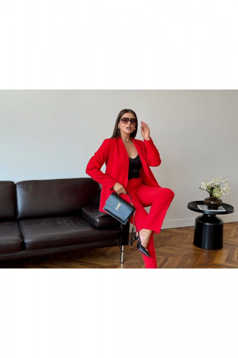 Брючный костюм Dilana VIP 2056/1 красный