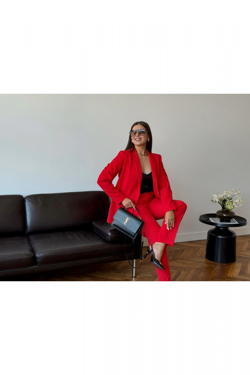 Брючный костюм Dilana VIP 2056/1 красный
