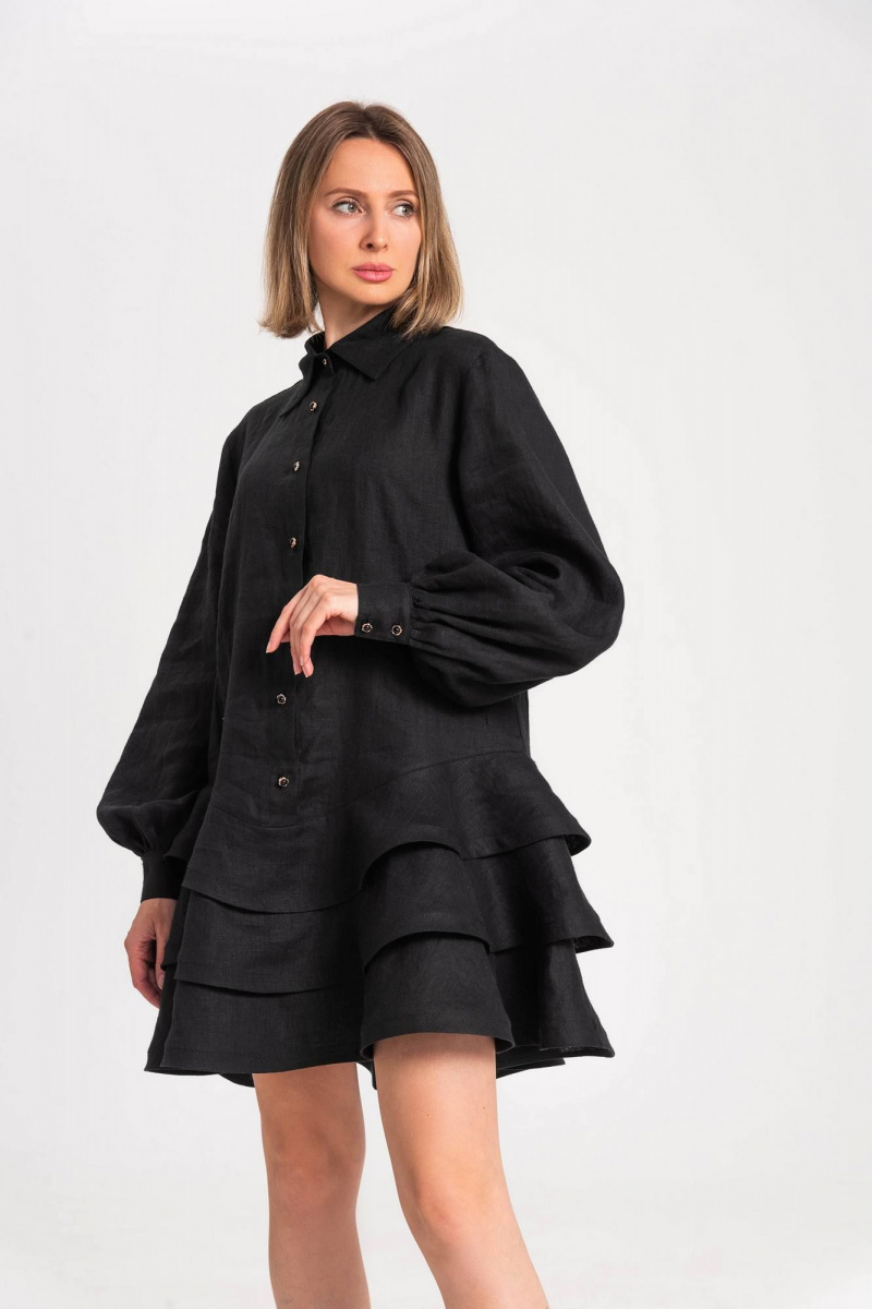Платья JuNi Brand PL-VN-LN-02 черный