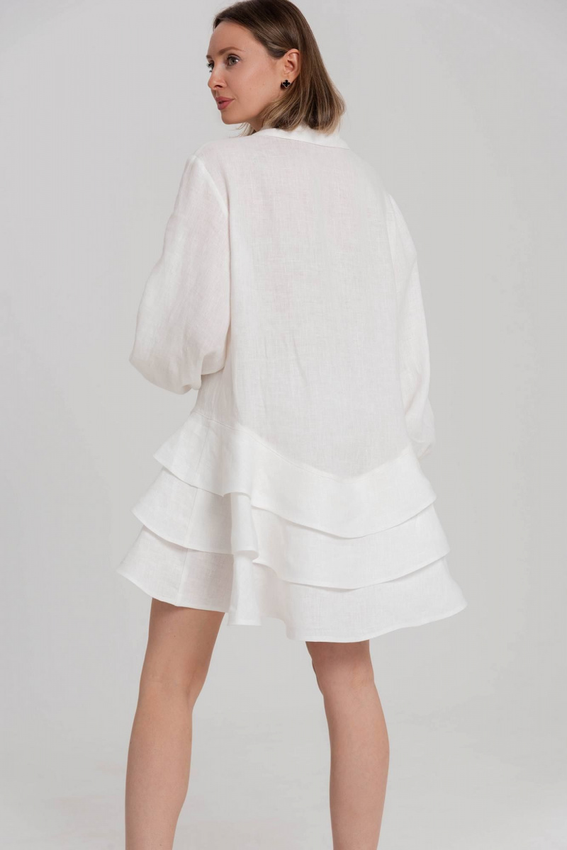 Платья JuNi Brand PL-VN-LN-L-01 белый