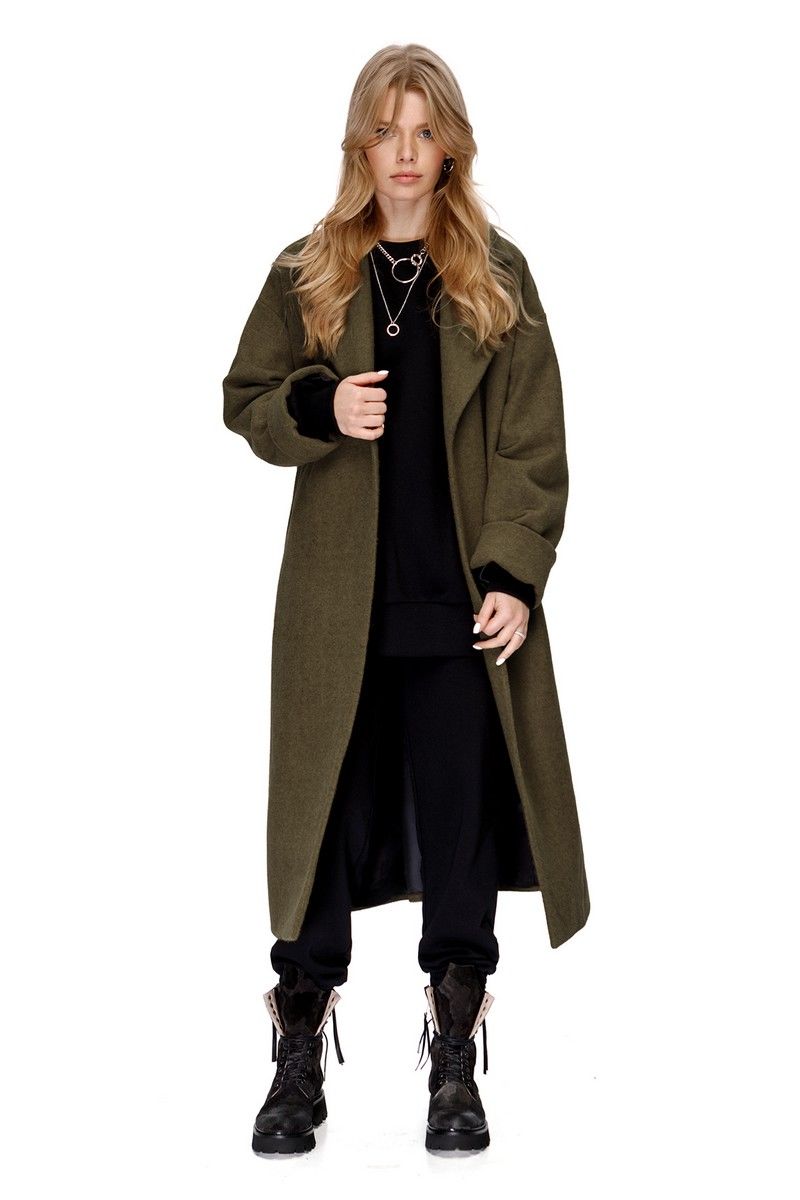 Женское пальто PiRS 1411 хаки
