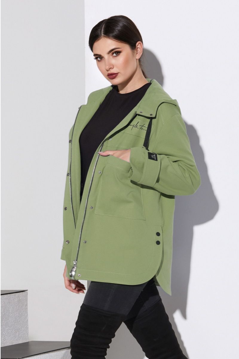 Женская куртка Lissana 4137 нежно-оливковый