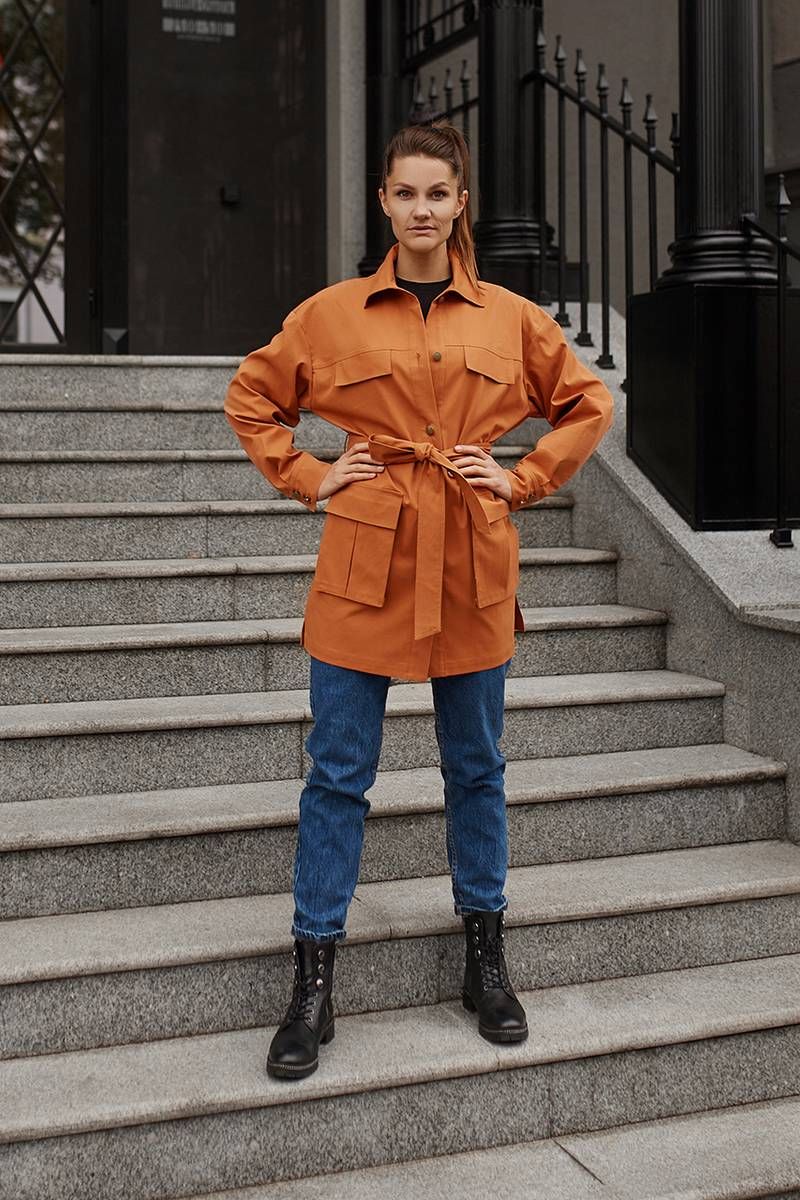 Женская куртка Legend Style G-013 терракотовый
