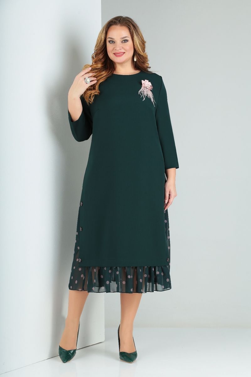 Платье Милора-стиль 758 зеленый