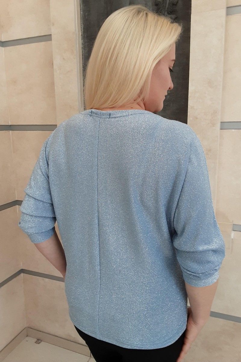 Блузы MIRSINA FASHION 1475 голубой