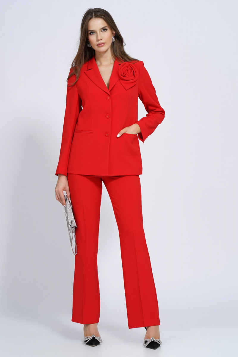 Брючный костюм Alani Collection 2143 красный