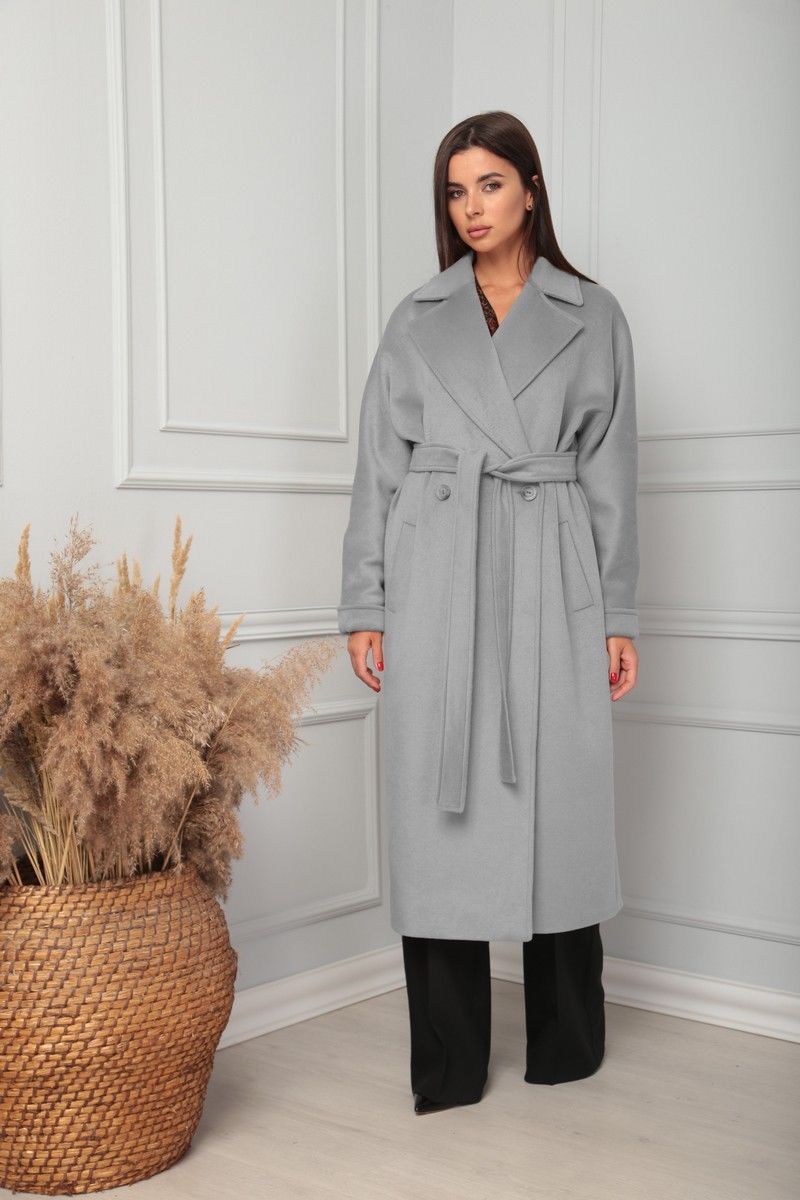 Женское пальто SandyNa 13814 серый