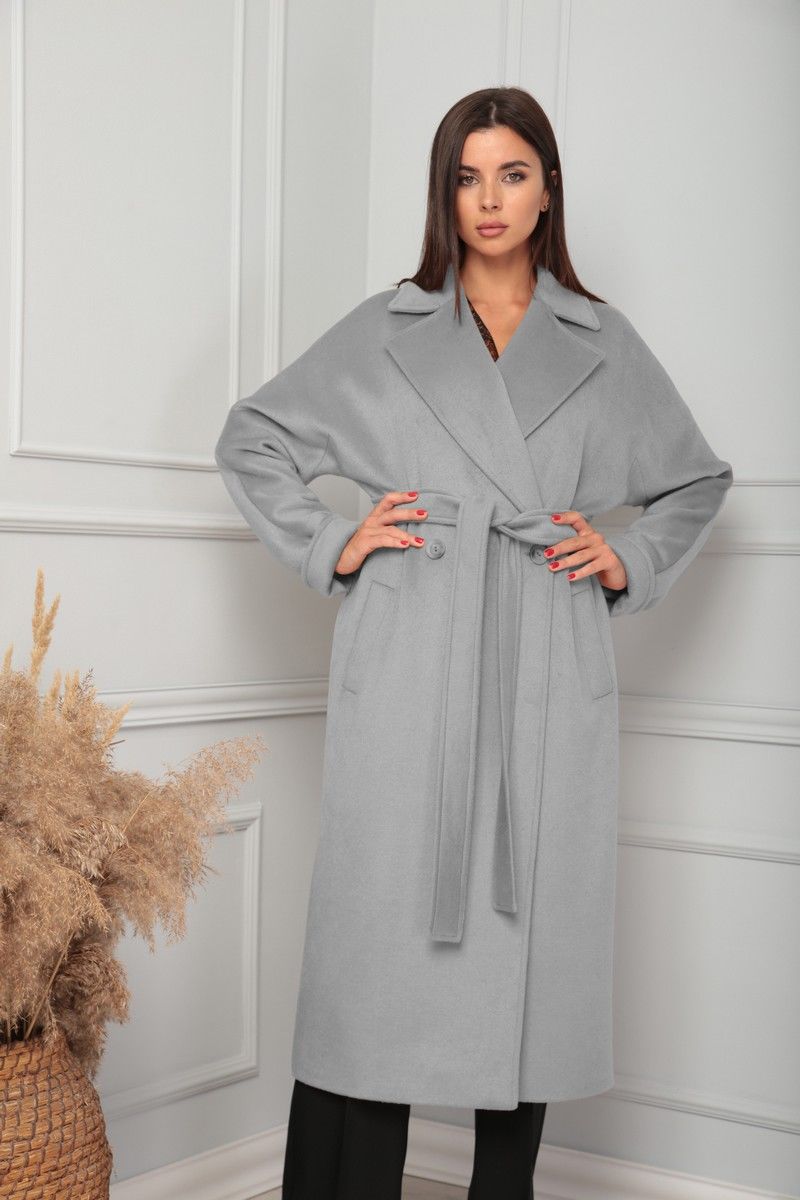 Женское пальто SandyNa 13814 серый