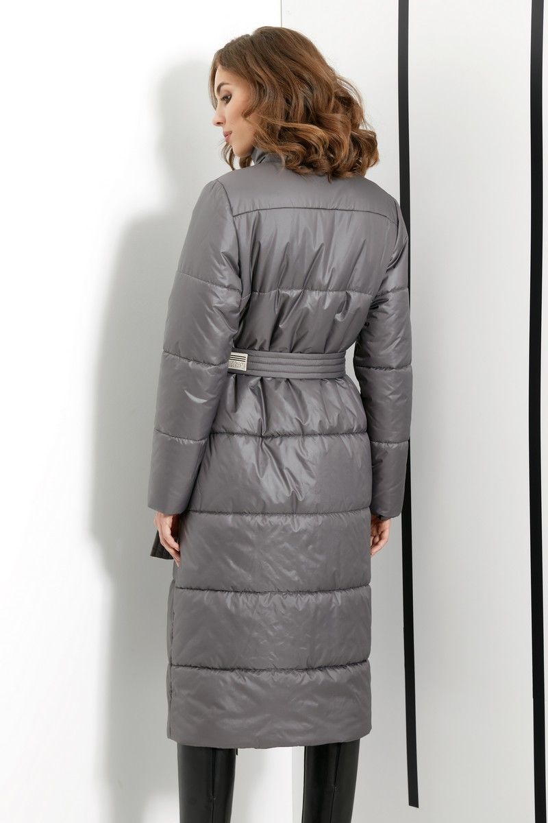 Женское пальто DiLiaFashion 0410 серый