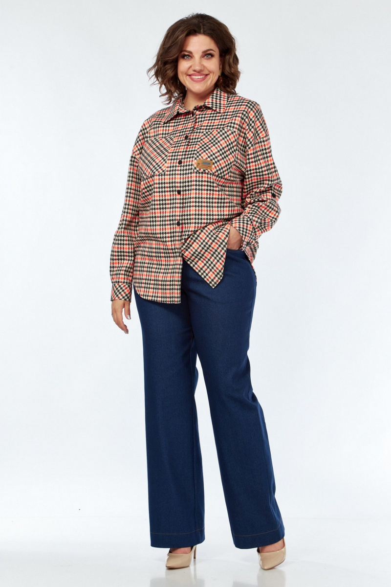 Брючный комплект VI ORO VR-1142 клетка