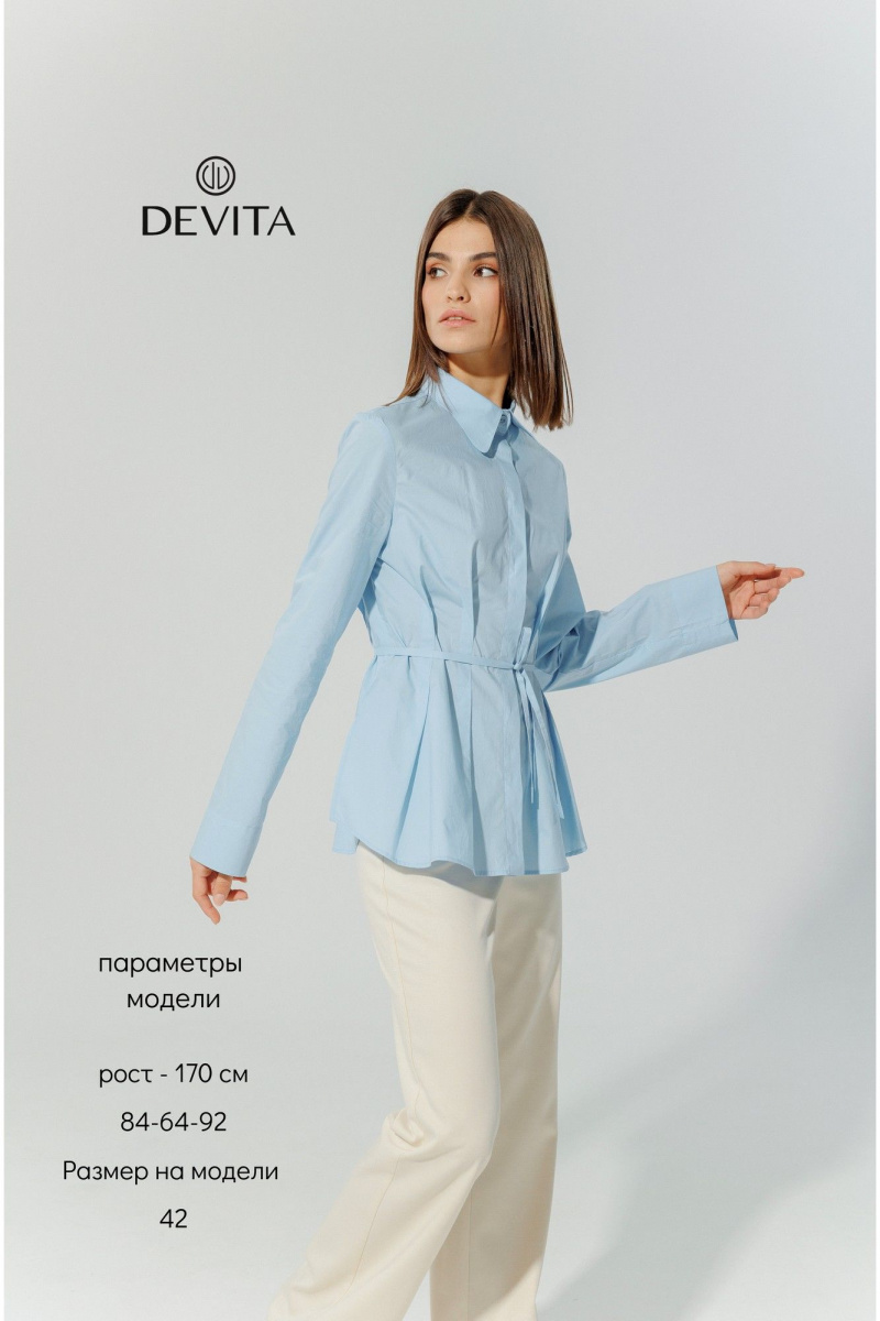 Блузы DEVITA 6013 голубой