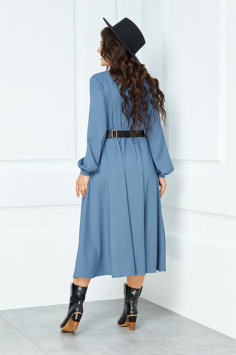 Платье Anastasia 503 серо-голубой