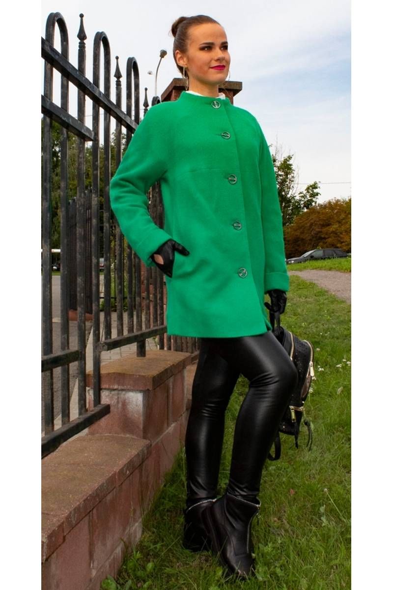 Женское пальто Arisha 8045 зеленый