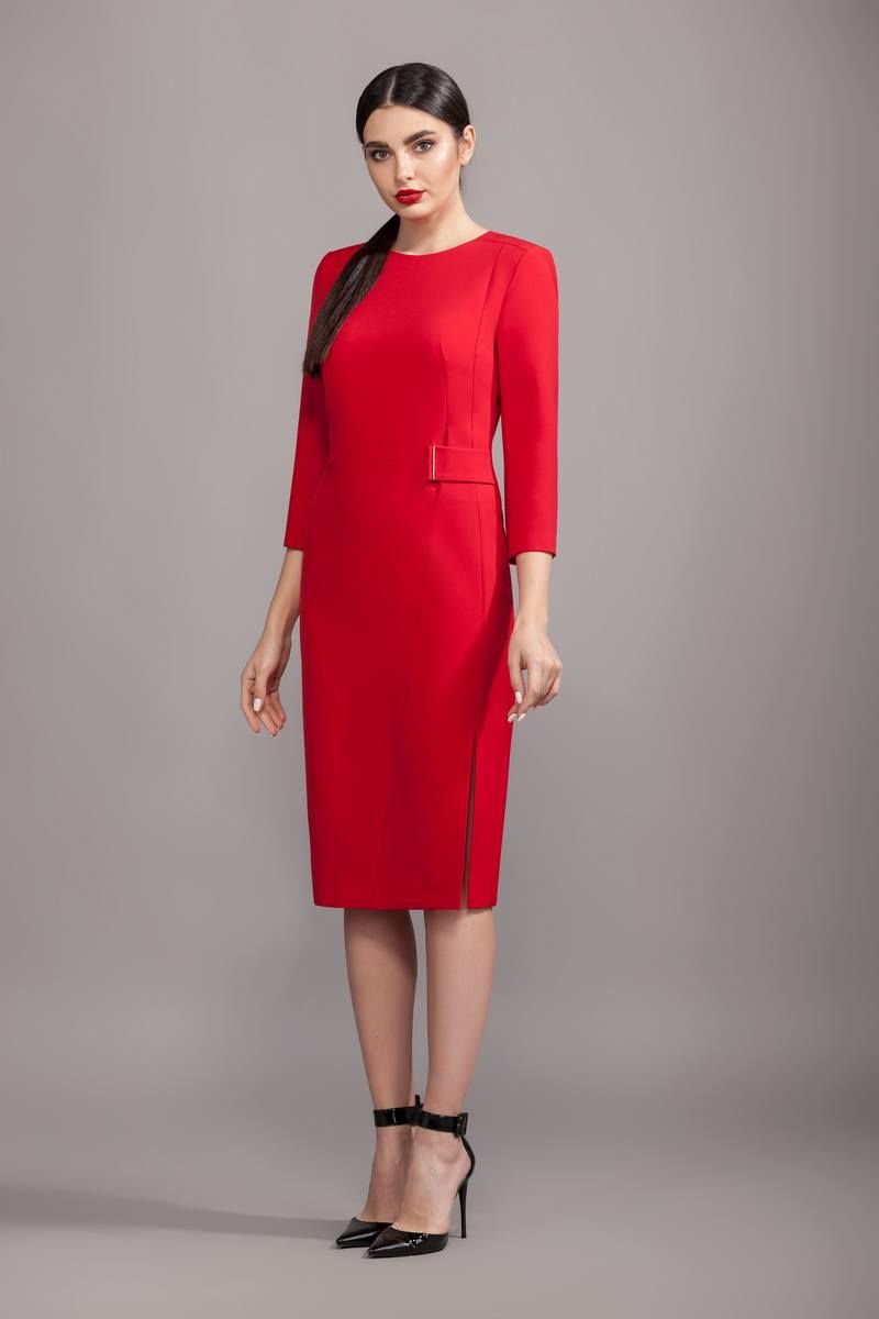 Платье Olegran 3671 красный