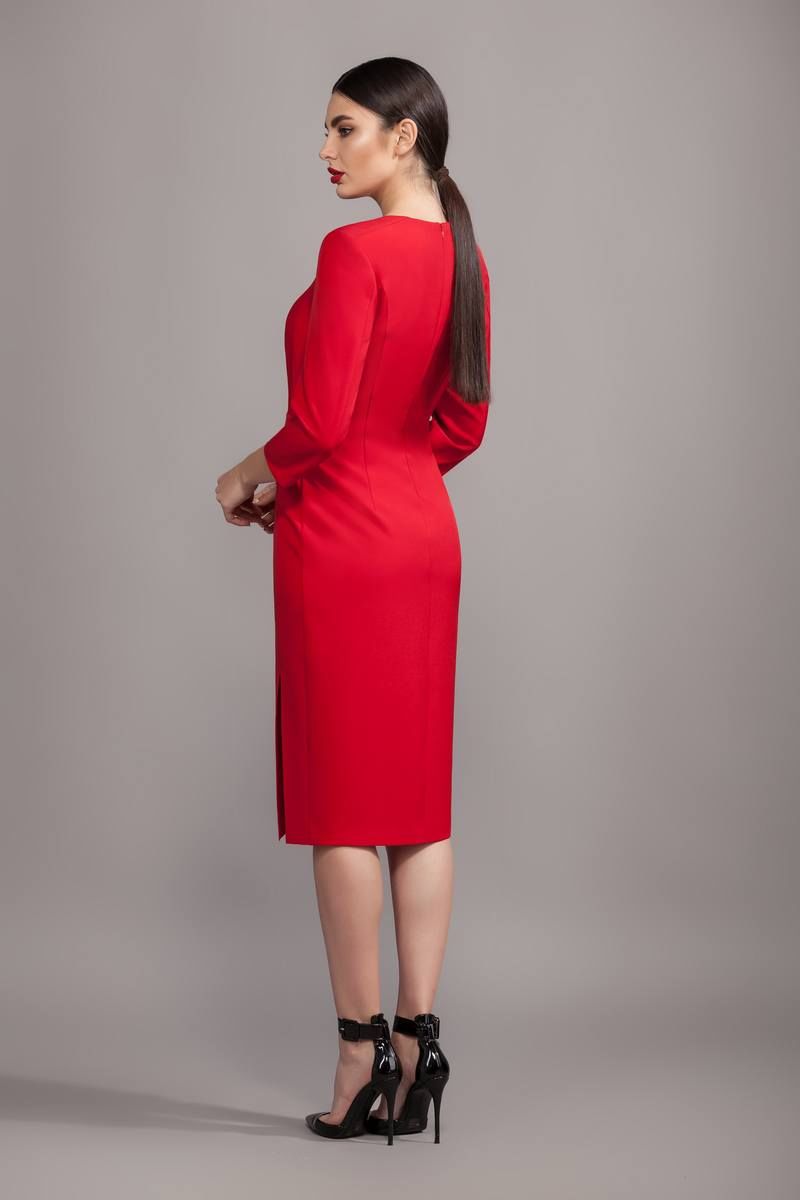 Платье Olegran 3671 красный