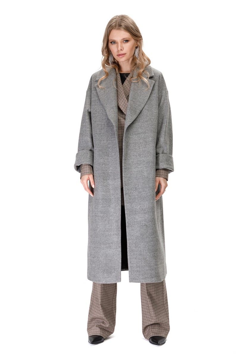 Женское пальто PiRS 1411 серый