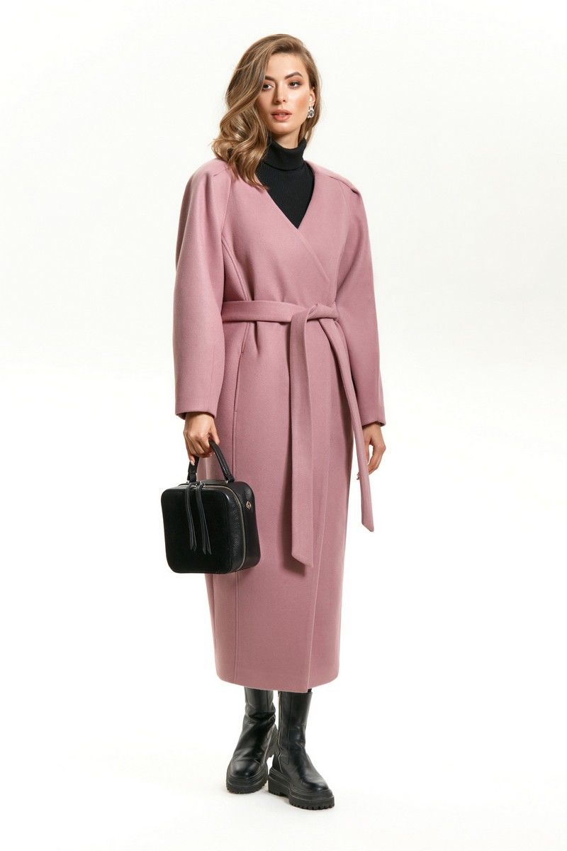 Женское пальто TEZA 1430 розовый