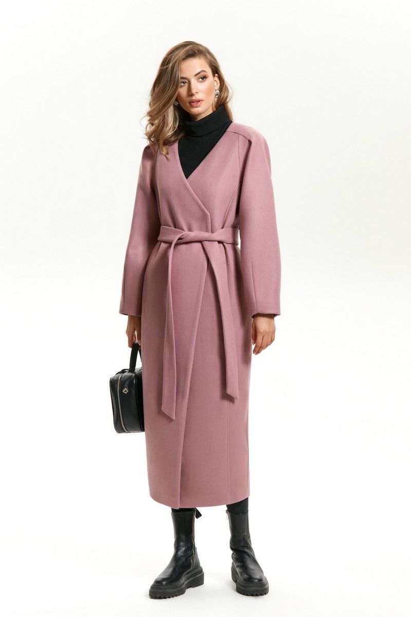 Женское пальто TEZA 1430 розовый