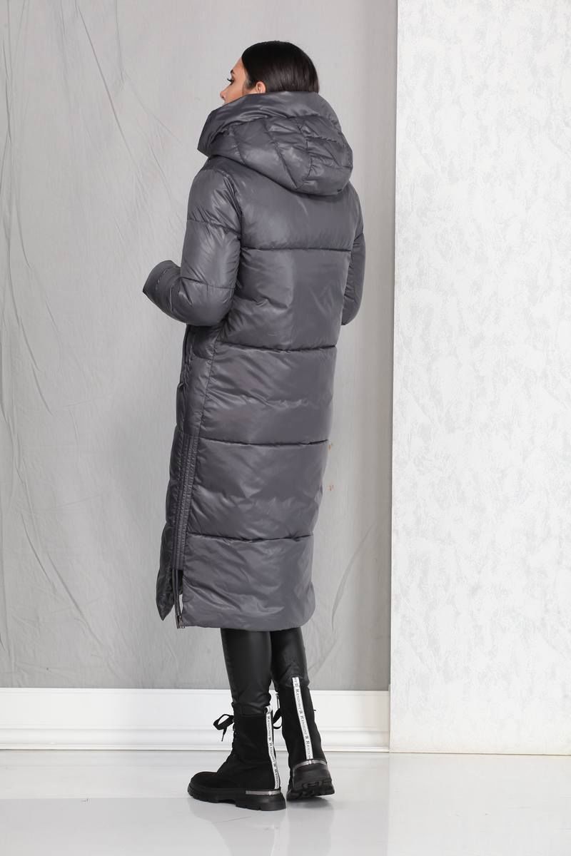 Женское пальто Beautiful&Free 4005 серый