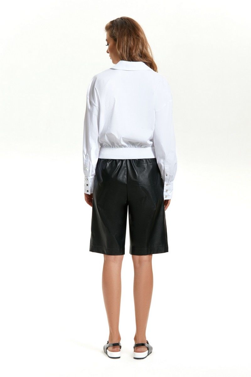 Женский комплект с шортами TEZA 1441 белый-черный