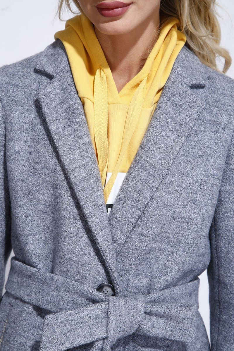 Женское пальто ElectraStyle 4-5642/2-256 серый