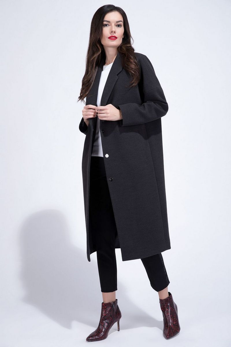 Женское пальто ElectraStyle 4-7038-128 ч м.