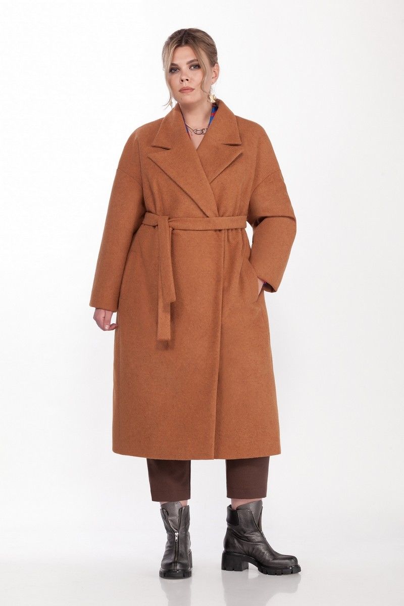 Женское пальто Pretty 1310 кэмел