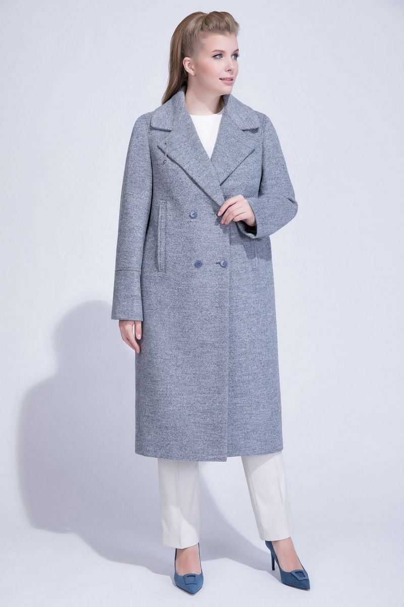 Женское пальто ElectraStyle 5-9023-256 серый