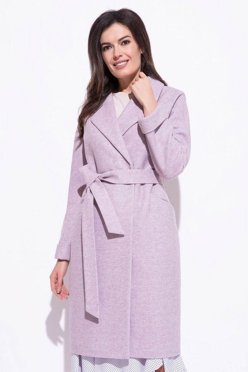 Женское пальто ElectraStyle 4-9125-04 лилов
