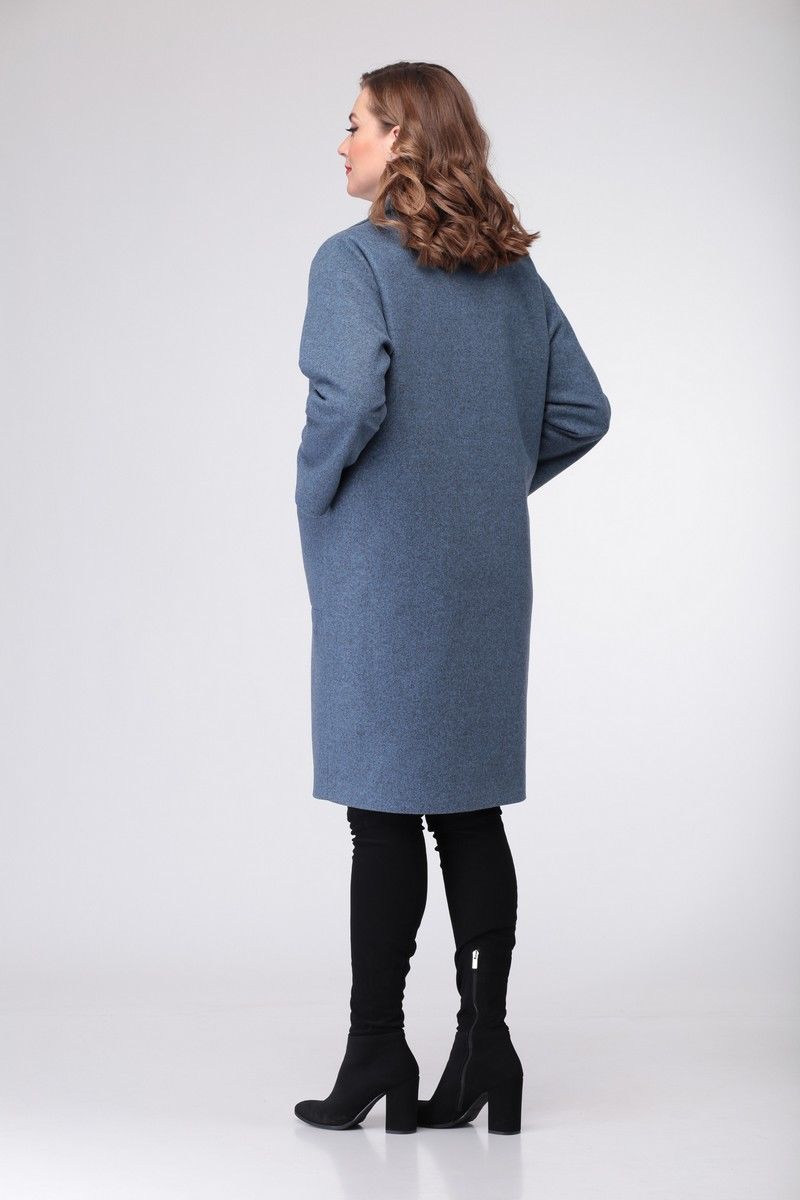 Женское пальто Deluizn 867 синий