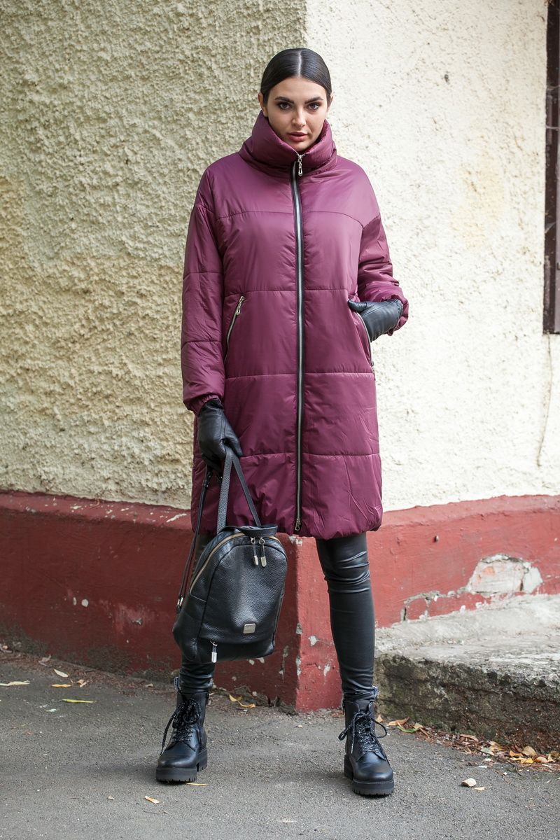 Женское пальто DOGGI 6280 бордо