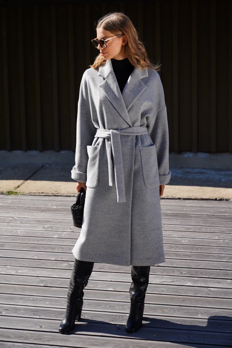 Женское пальто Prestige 3975/170 серый