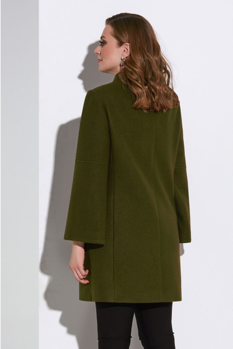 Женское пальто Lissana 4163 темно-оливковый