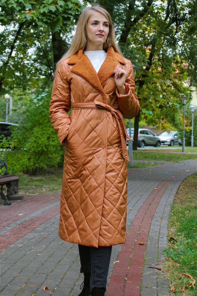 Женское пальто LARICI 8008 карамель