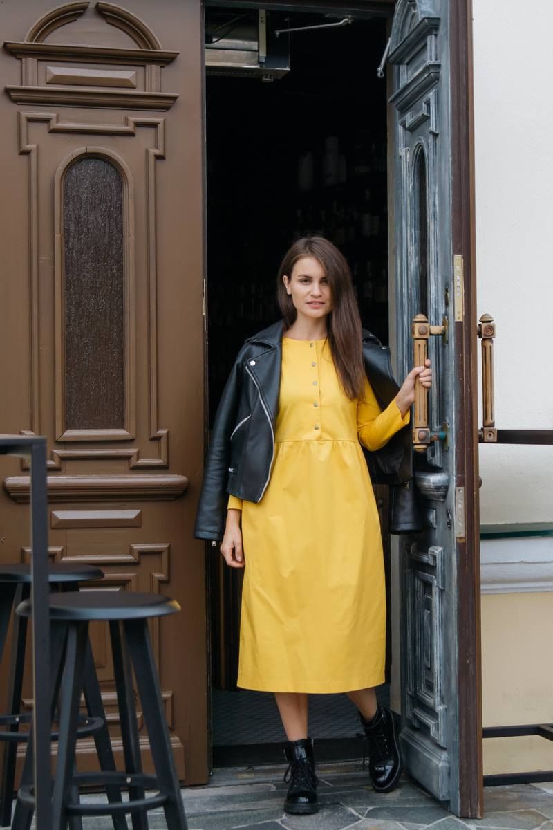 Платье KRASA - Danaida 202-20 желтый