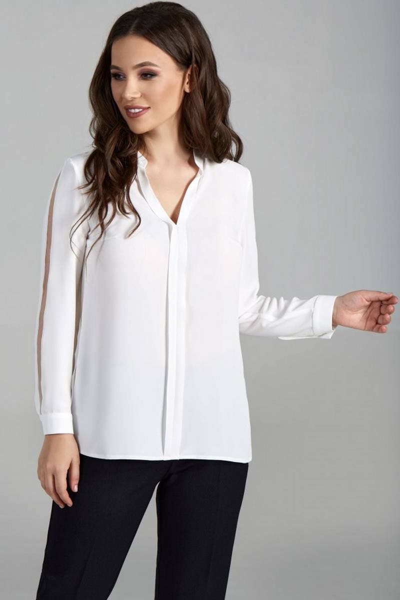 Блузы Teffi Style L-1508 молочный