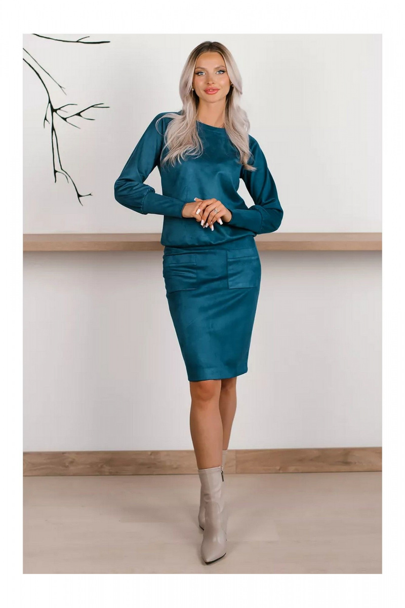Юбочный костюм MONA STYLE FASHION&DESIGN 19089/2 лазурный