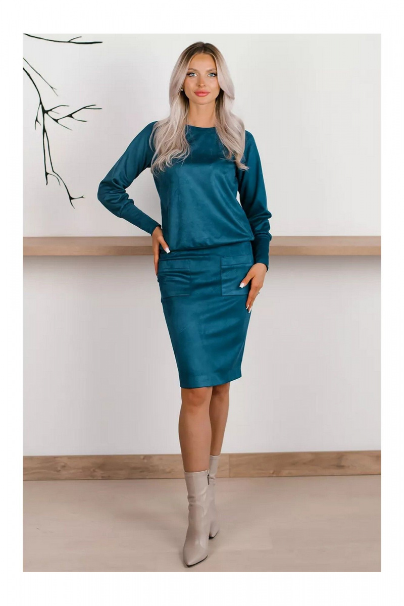 Юбочный костюм MONA STYLE FASHION&DESIGN 19089/2 лазурный