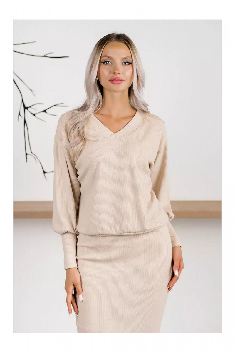Юбочный костюм MONA STYLE FASHION&DESIGN 19089/2 бежевый