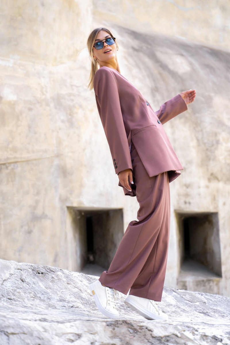 Брючный костюм SILVERSPICE S-1418 Rose_Brown